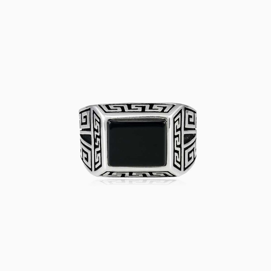 Woman Monte Cristo | Rectangle Onyx Hellas Ring