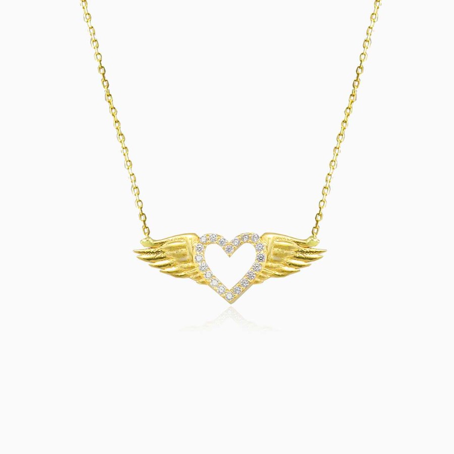 Woman Monte Cristo | Flying Heart Necklace