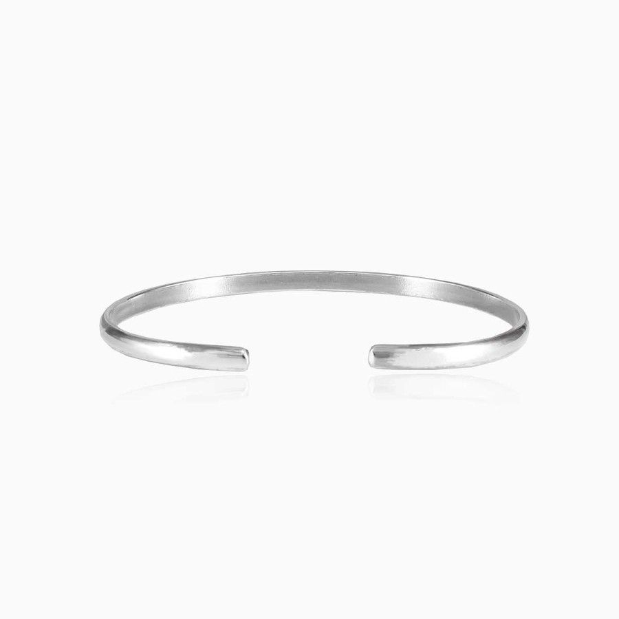 Woman Monte Cristo | Thin Silver Cuff Bracelet