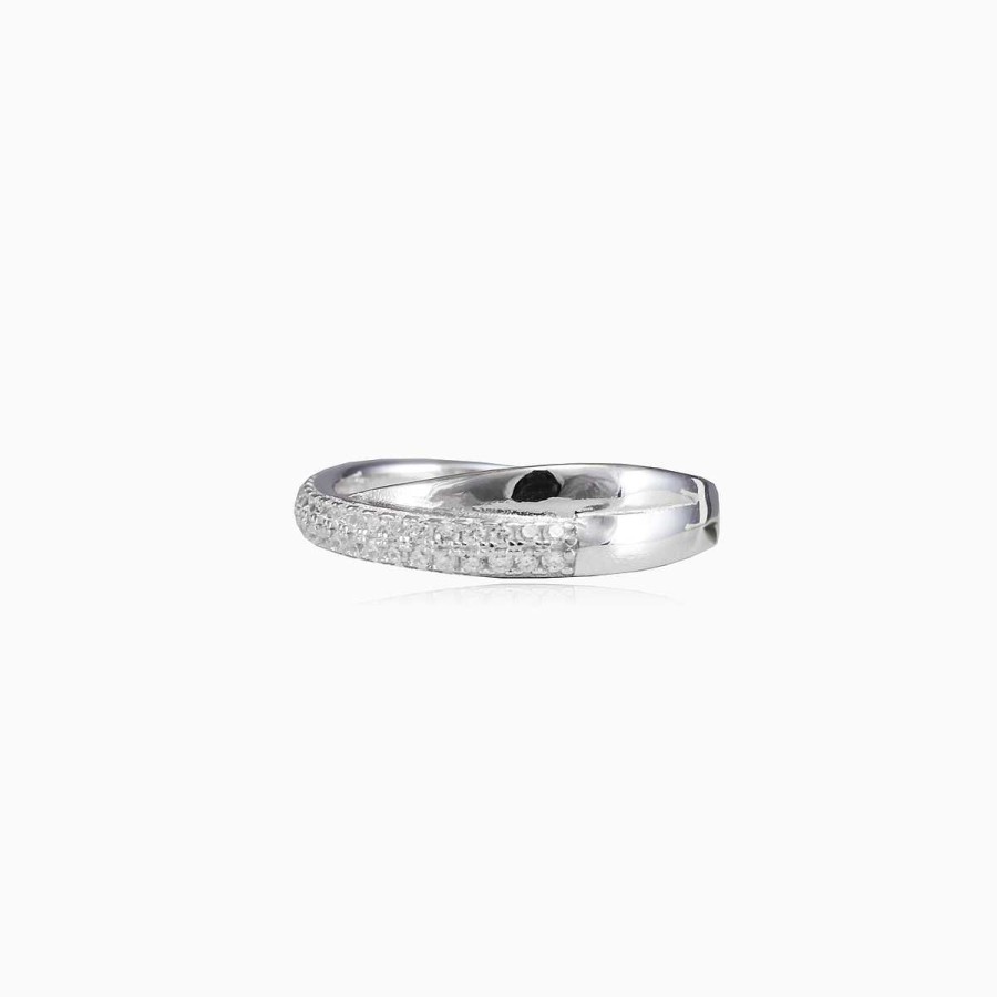 Woman Monte Cristo | Pave Twisted Ring