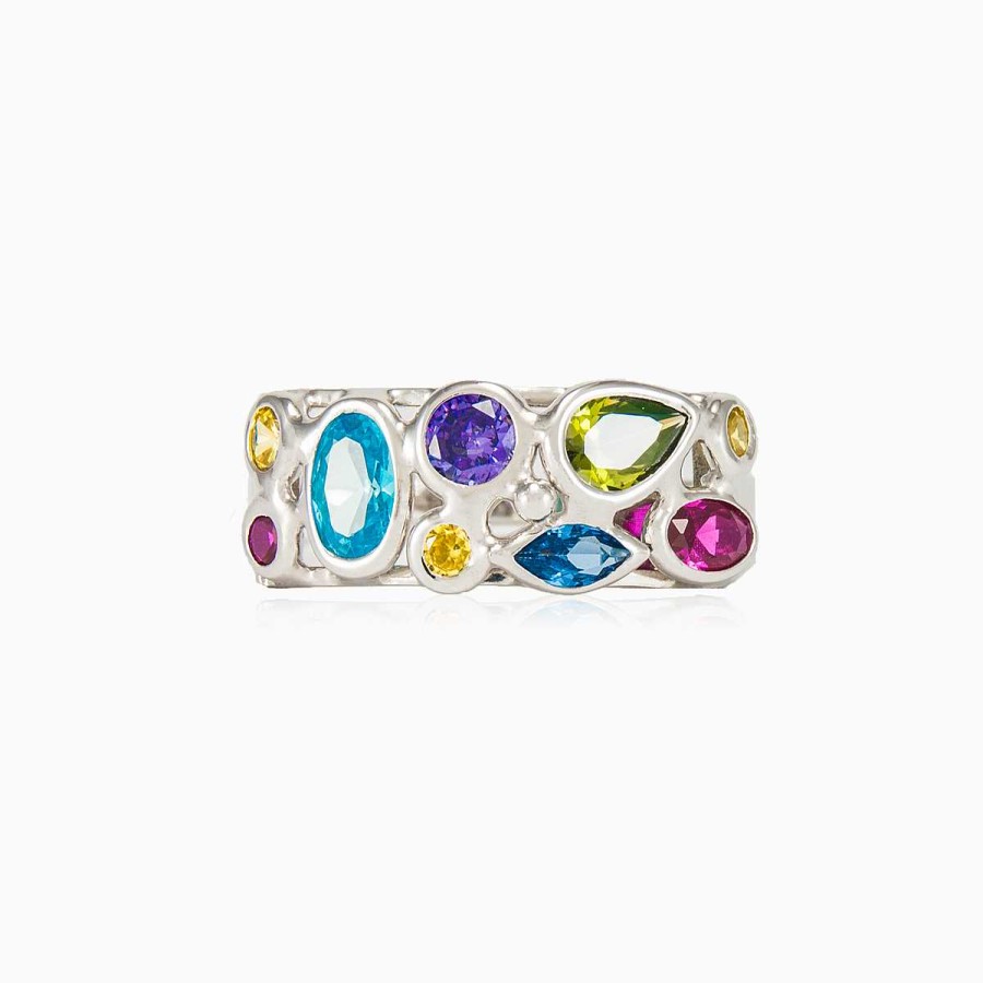 Woman Monte Cristo | Mosaico Thin Shank Ring