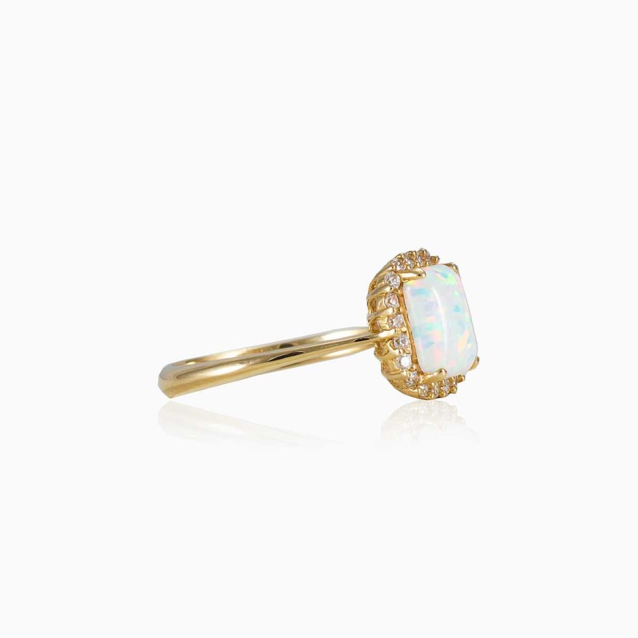 Woman Monte Cristo | Rectangle Opal Ring