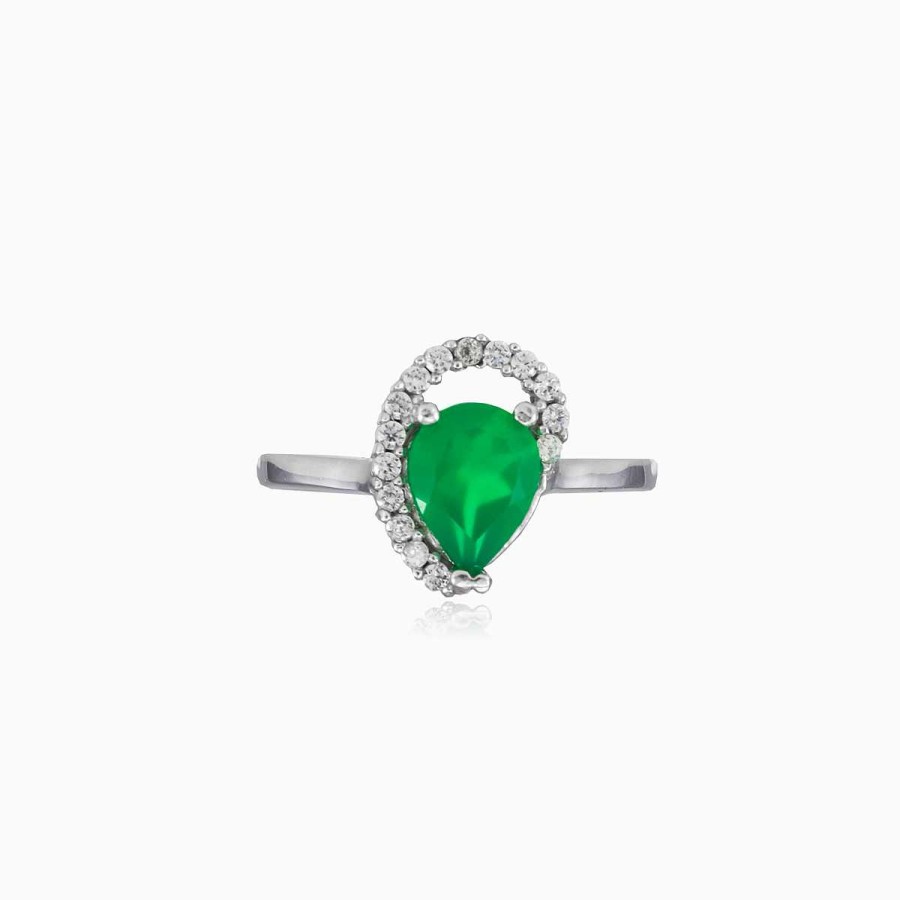 Woman Monte Cristo | Wave Crystal Jade Ring