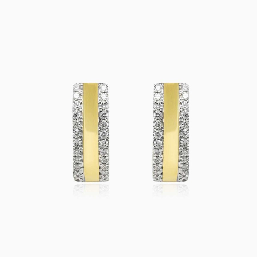 Woman Monte Cristo | Hoop Diamond Earrings