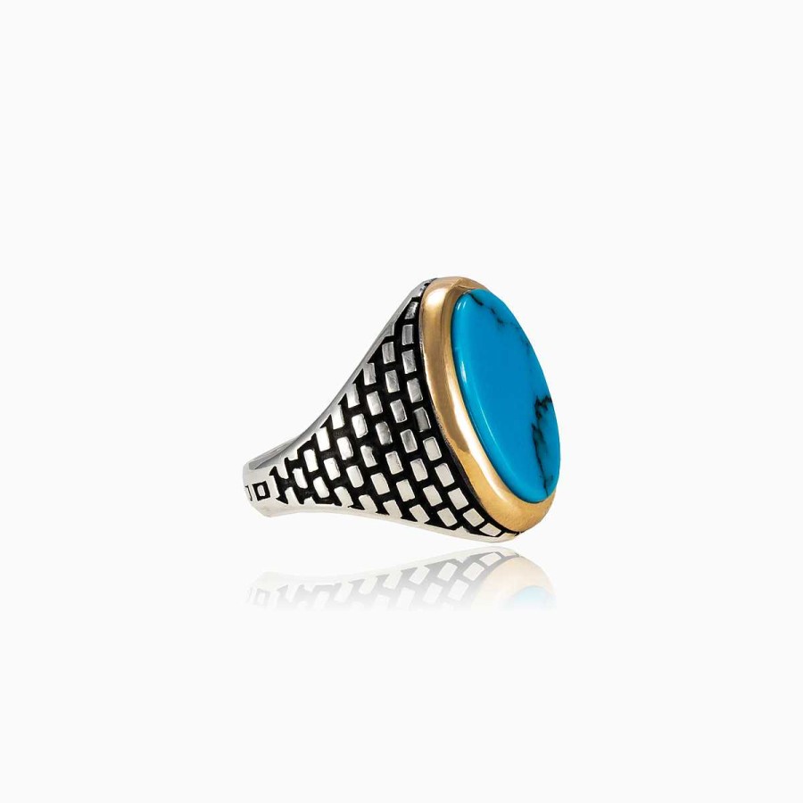 Man Monte Cristo | Brick Turquoise Ring