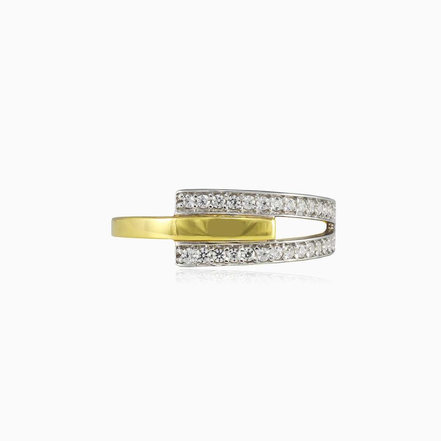 Woman Monte Cristo | Three Lines Gold Ring