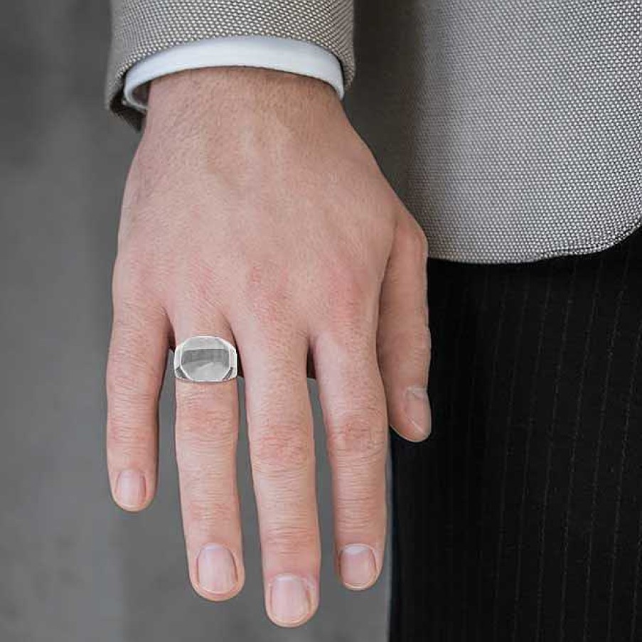 Man Monte Cristo | Octagonal Silver Ring