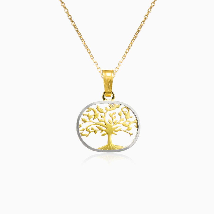 Woman Monte Cristo | Oval Tree Of Life Pendant