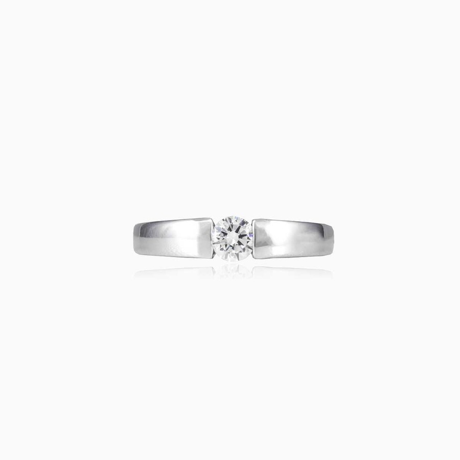 Woman Monte Cristo | Tension Silver Ring