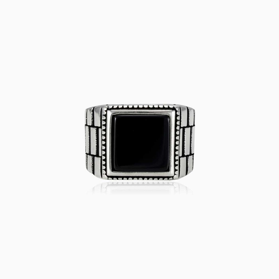 Woman Monte Cristo | Rigid Square Onyx Ring