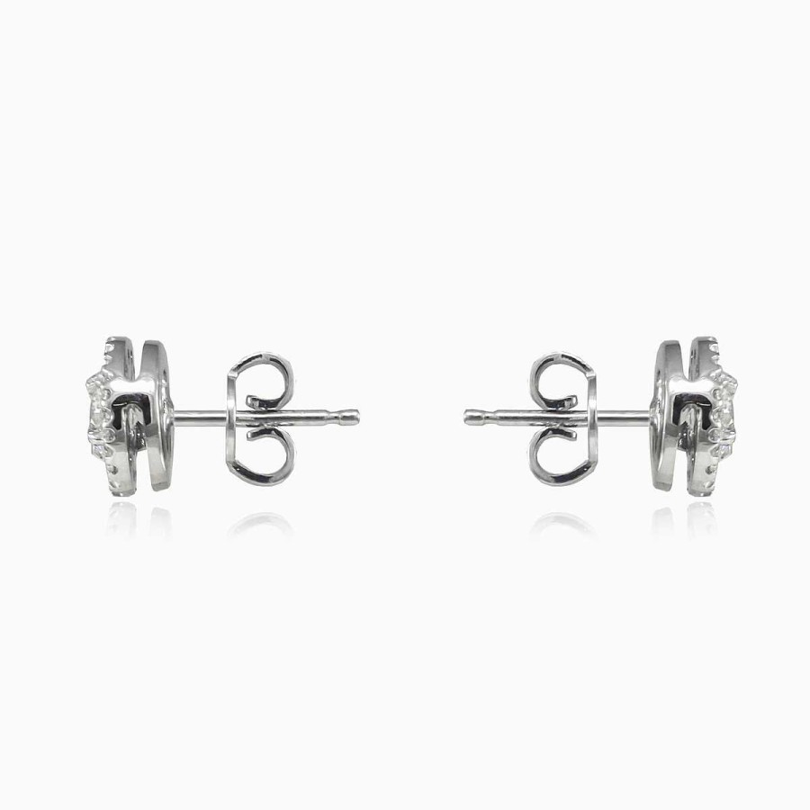 Woman Monte Cristo | 9Mm Halo Diamond Studs