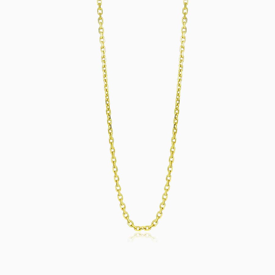 Woman Monte Cristo | Solid Gold Cable Chain