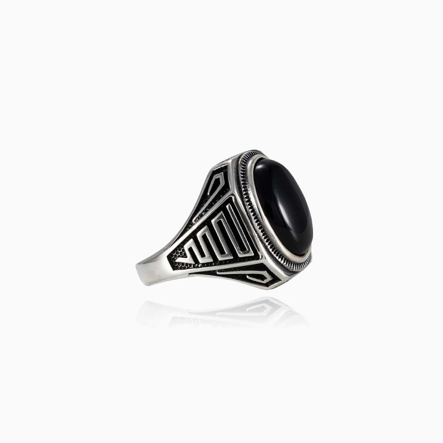 Man Monte Cristo | Cabochon Onyx Ring