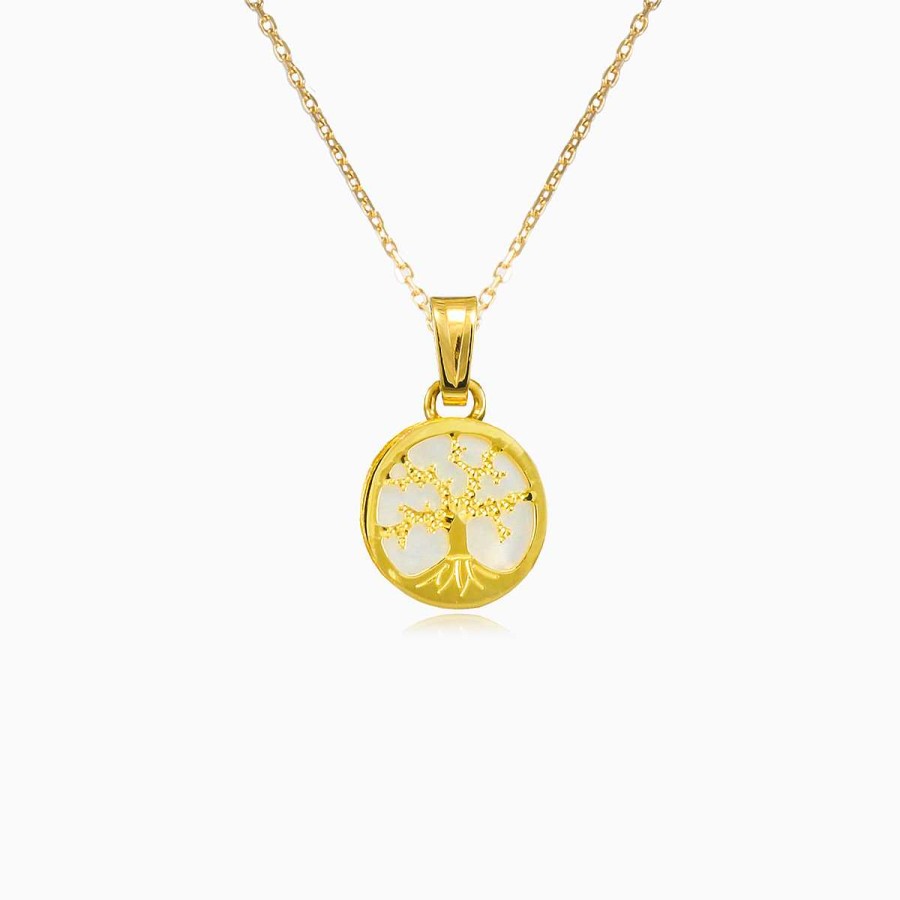 Woman Monte Cristo | Nacre Gold Tree Of Life