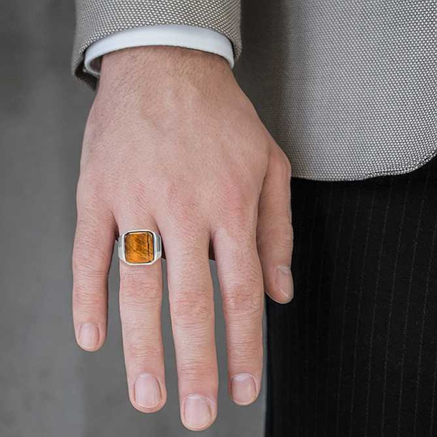 Man Monte Cristo | Tiger Eye Ring