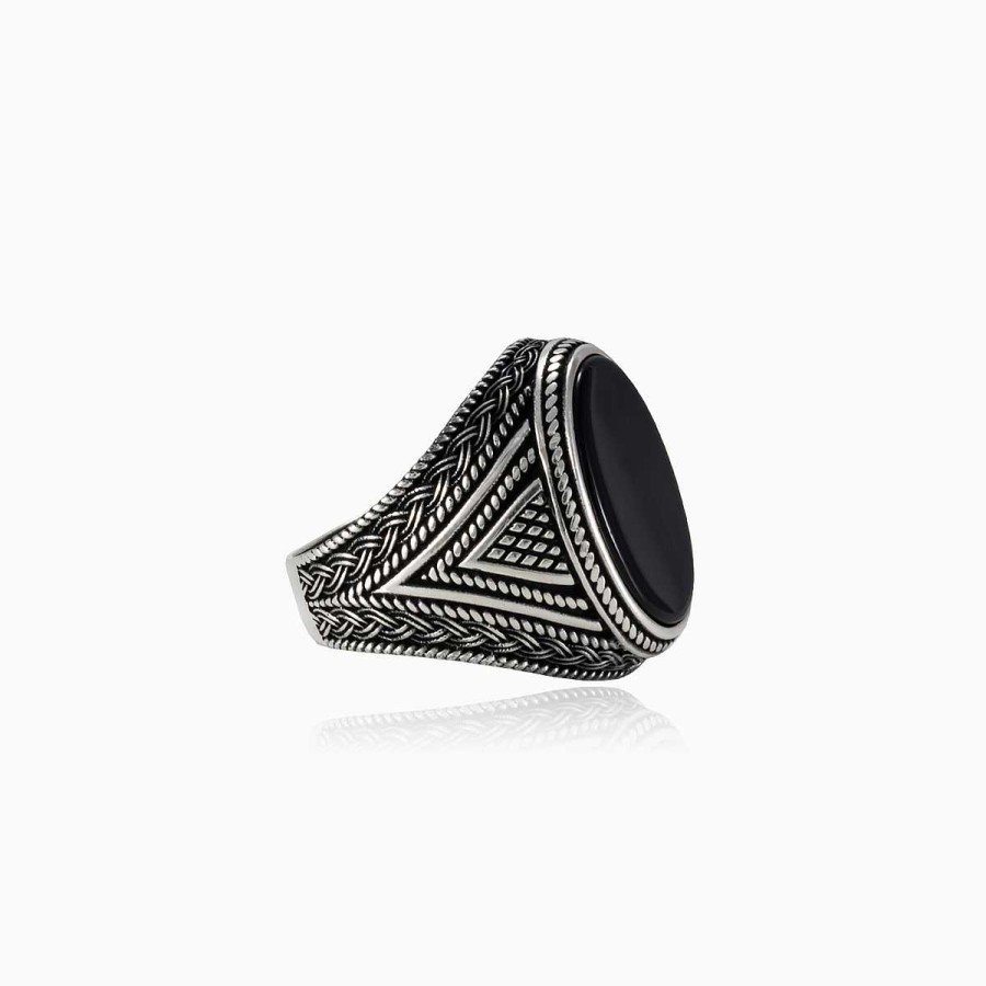 Man Monte Cristo | Braided Sterling Silver Ring