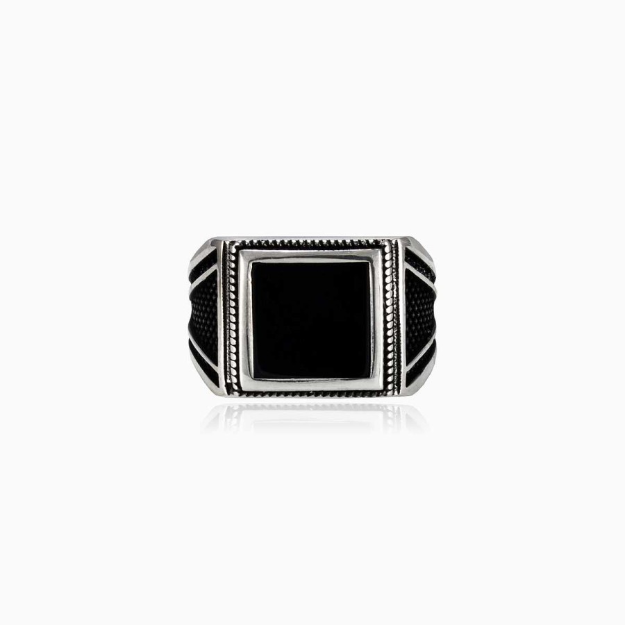 Man Monte Cristo | Square Onyx And Spinels