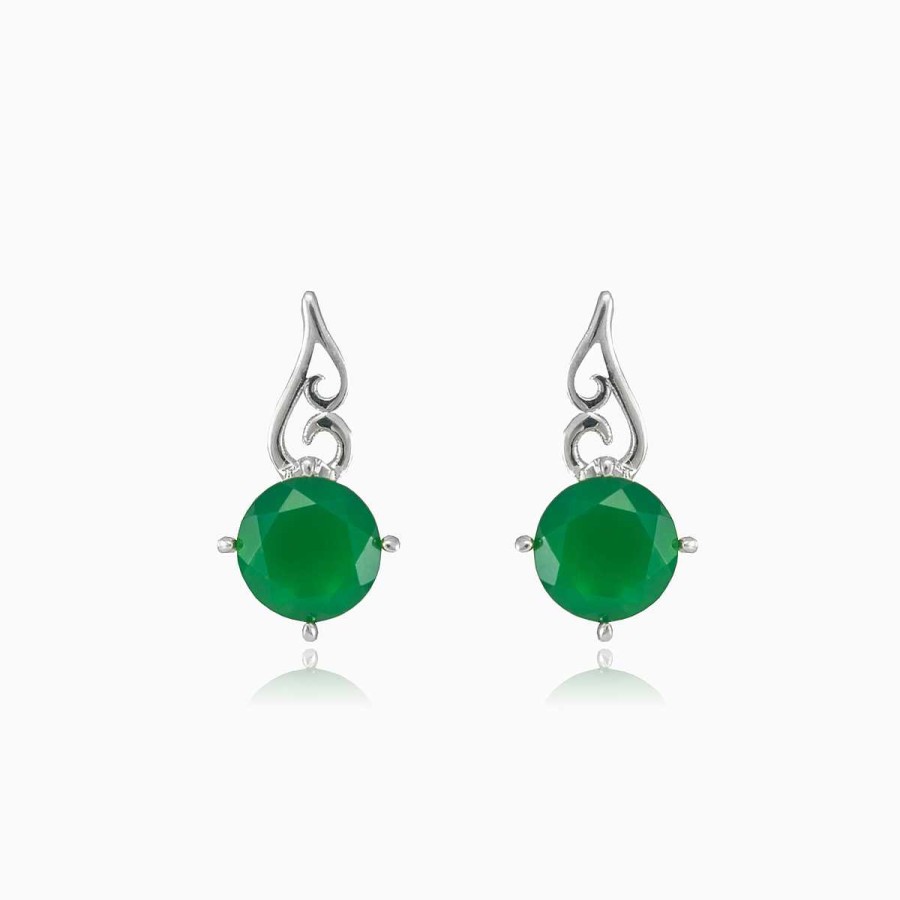 Woman Monte Cristo | Flame Jade Earrings