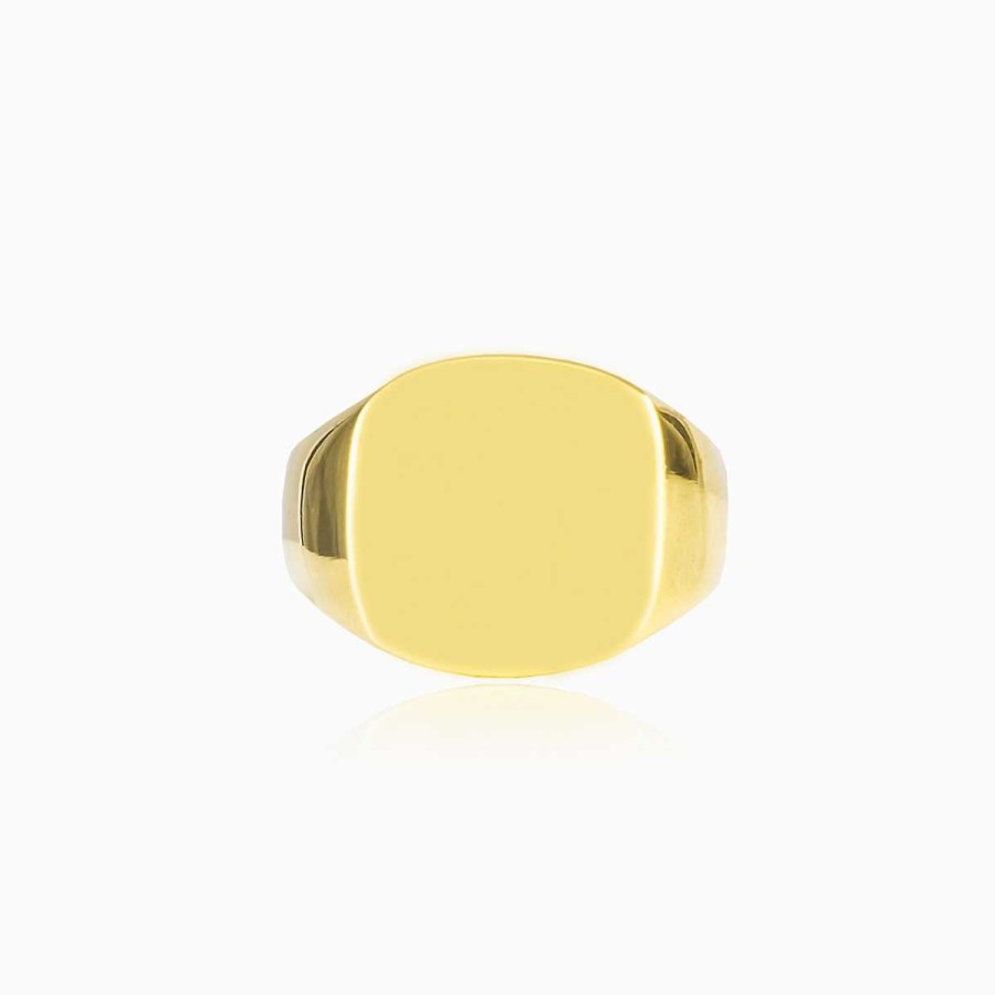 Woman Monte Cristo | Gold High Polished Square Ring