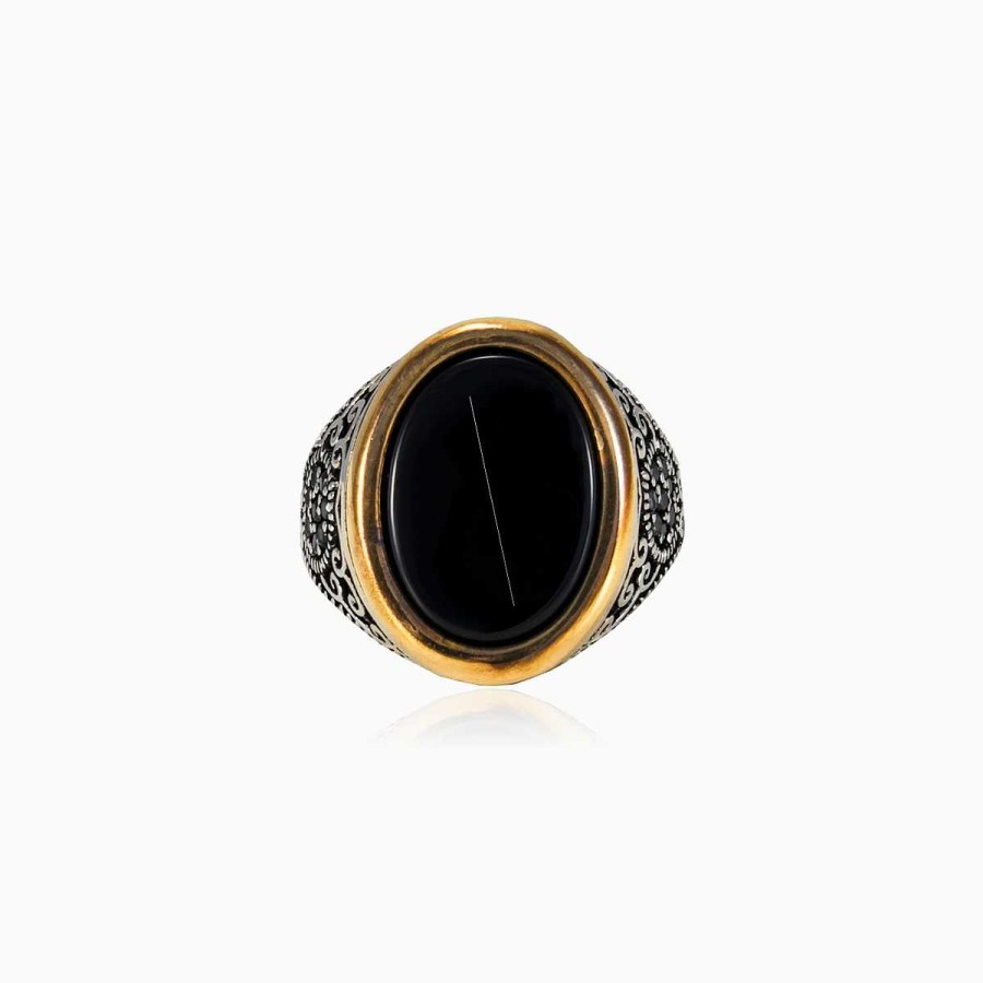 Man Monte Cristo | Unique Handcrafted Onyx Ring