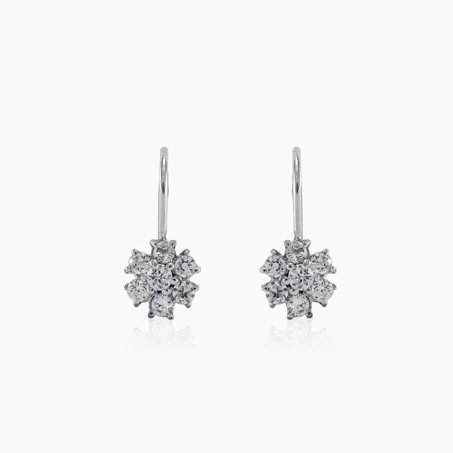 Woman Monte Cristo | White Flower Earrings