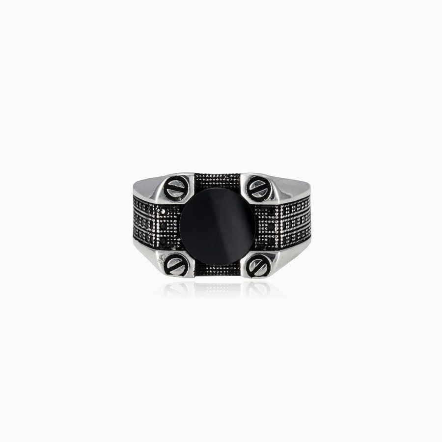 Man Monte Cristo | Bolt Onyx Ring