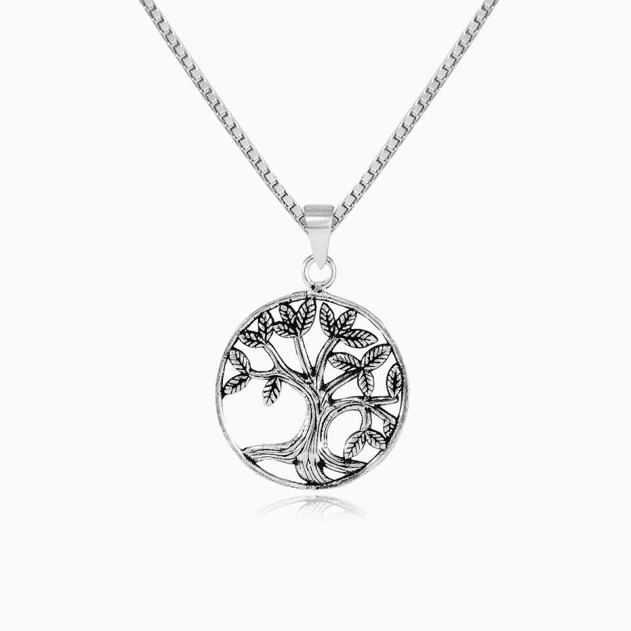 Woman Monte Cristo | Leafy Tree Of Life Pendant