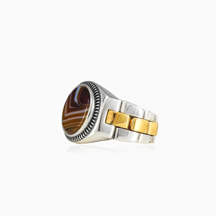 Woman Monte Cristo | Agate Oyster Strap Ring