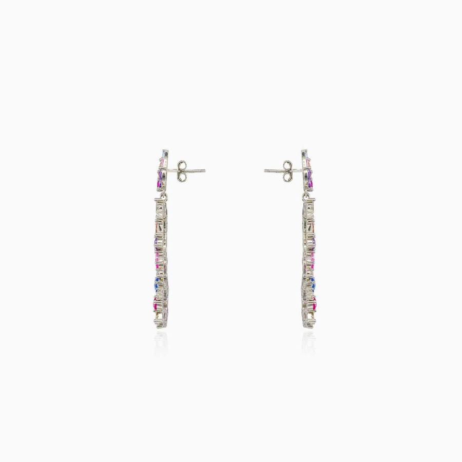 Woman Monte Cristo | Rectangle Multicolor Earrings