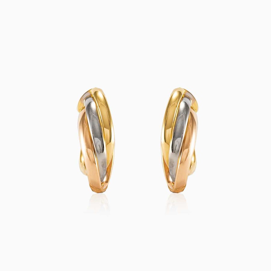 Woman Monte Cristo | Three Gold Earrings