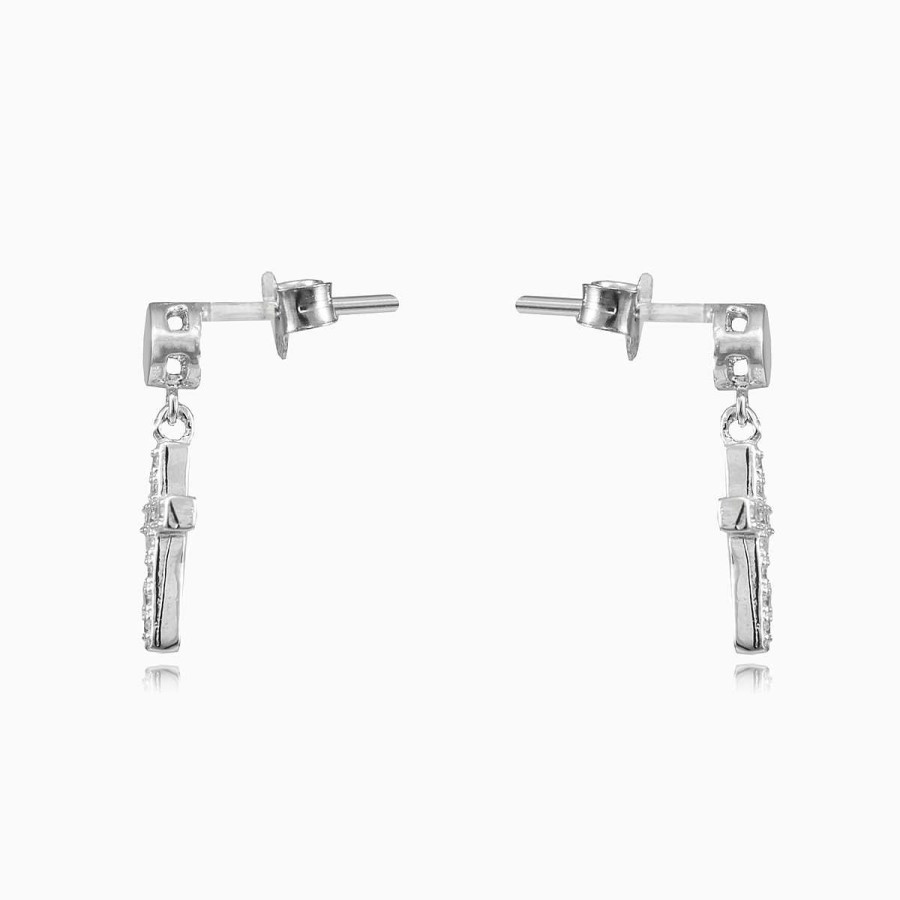 Woman Monte Cristo | Dangling Cross Earrings