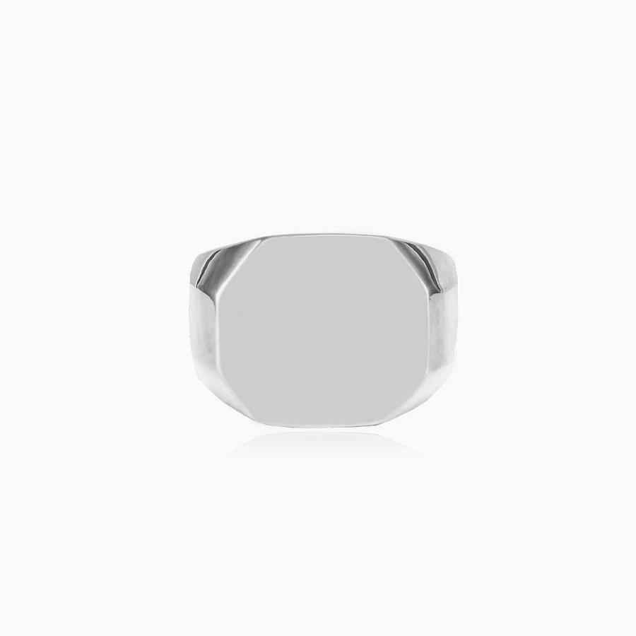 Man Monte Cristo | Octagonal Silver Ring