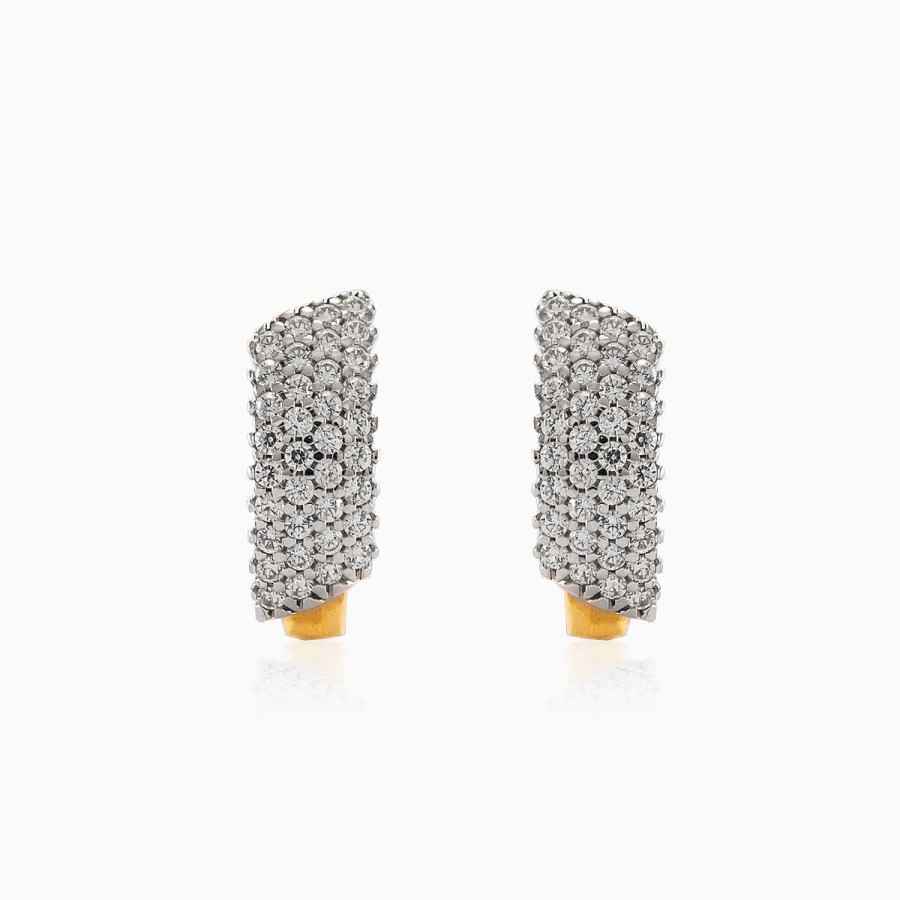 Woman Monte Cristo | Lustrous Four Row Earrings