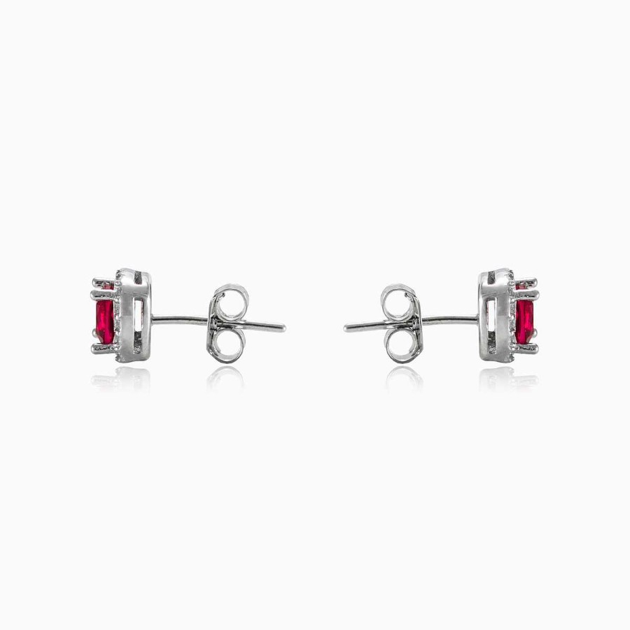 Woman Monte Cristo | Red Square Earrings