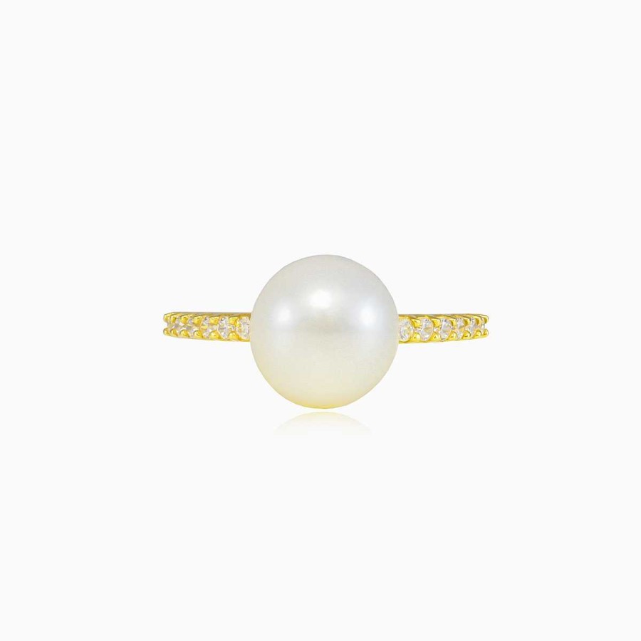 Woman Monte Cristo | Accent Gold Pearl Ring