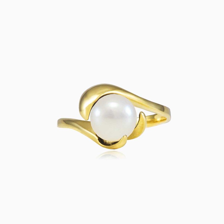 Woman Monte Cristo | Unique White Pearl Ring