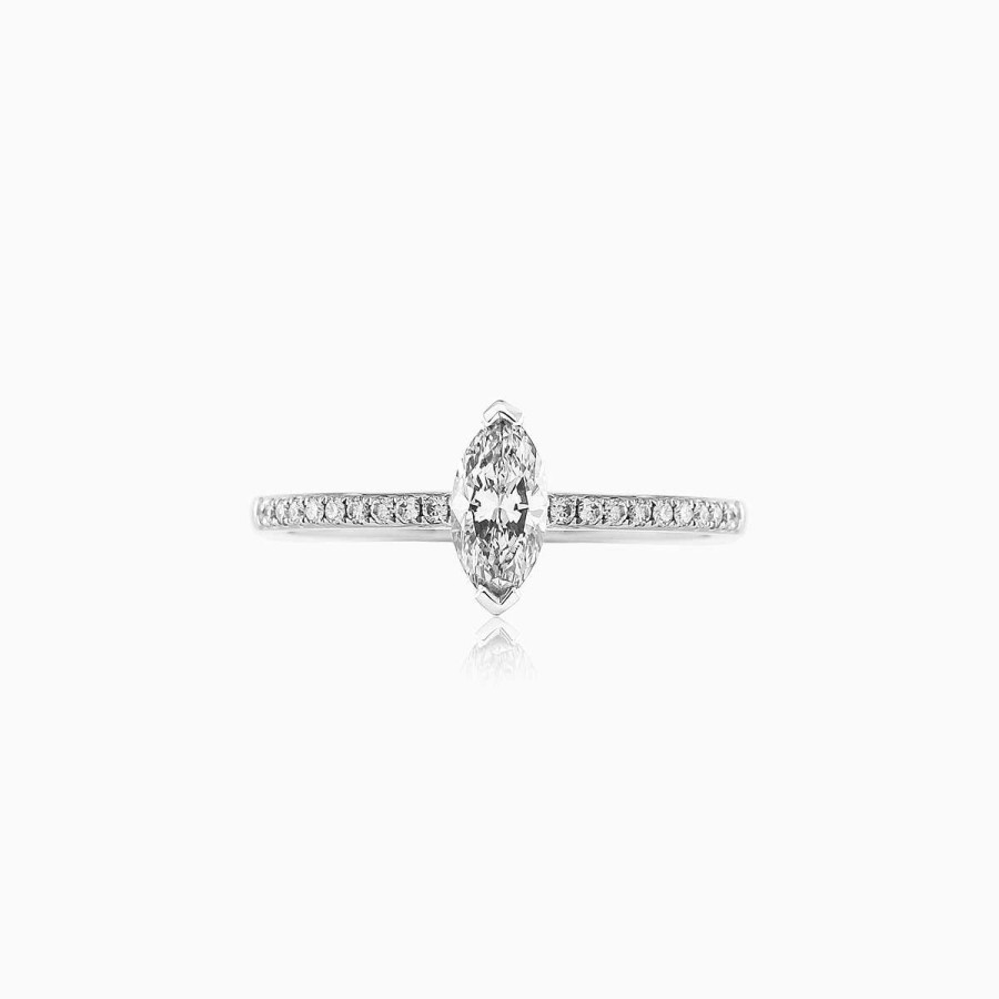 Woman Monte Cristo | Marquise-Cut Diamond Engagement Ring