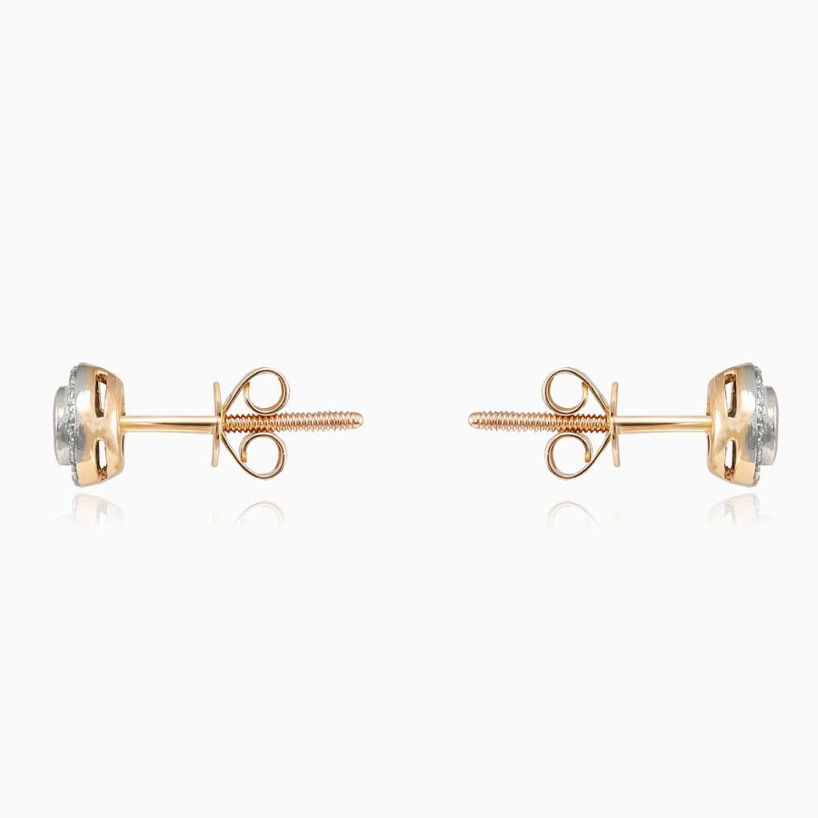 Woman Monte Cristo | Ruby And Diamond Gold Studs