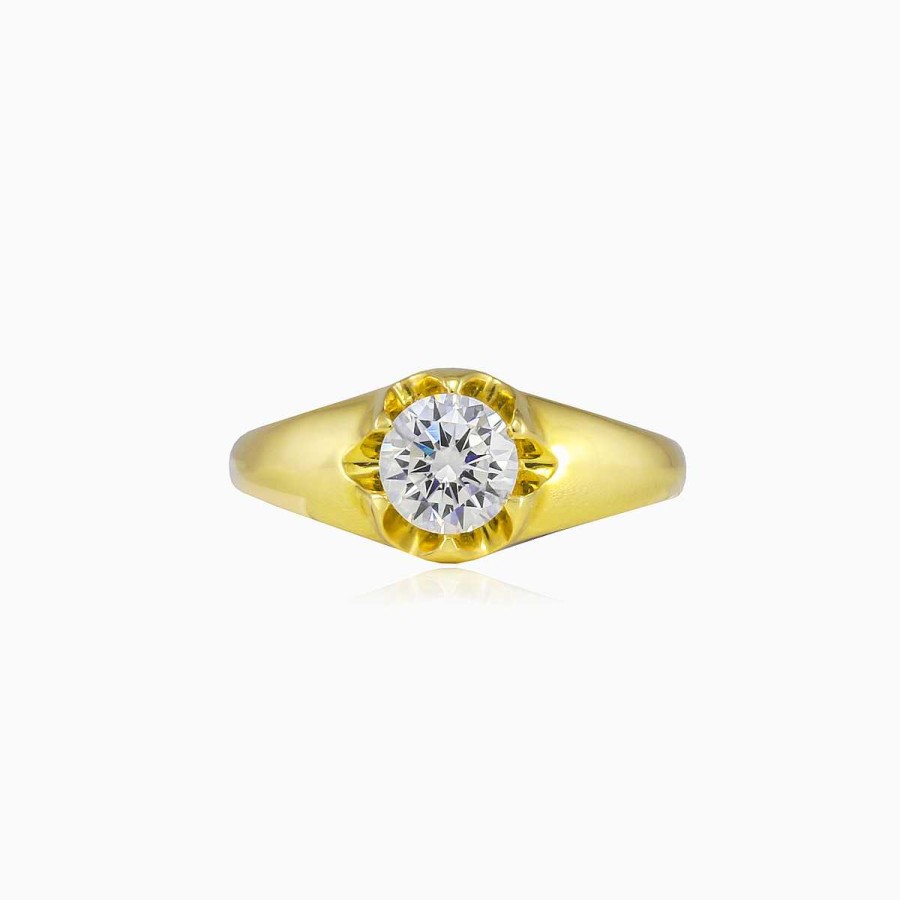 Woman Monte Cristo | Levitating Crystal Gold Ring