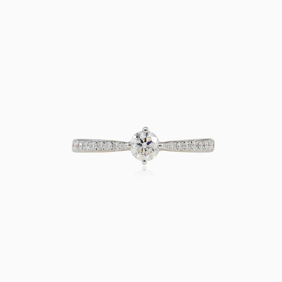 Woman Monte Cristo | Tapered Diamond Engagement Ring