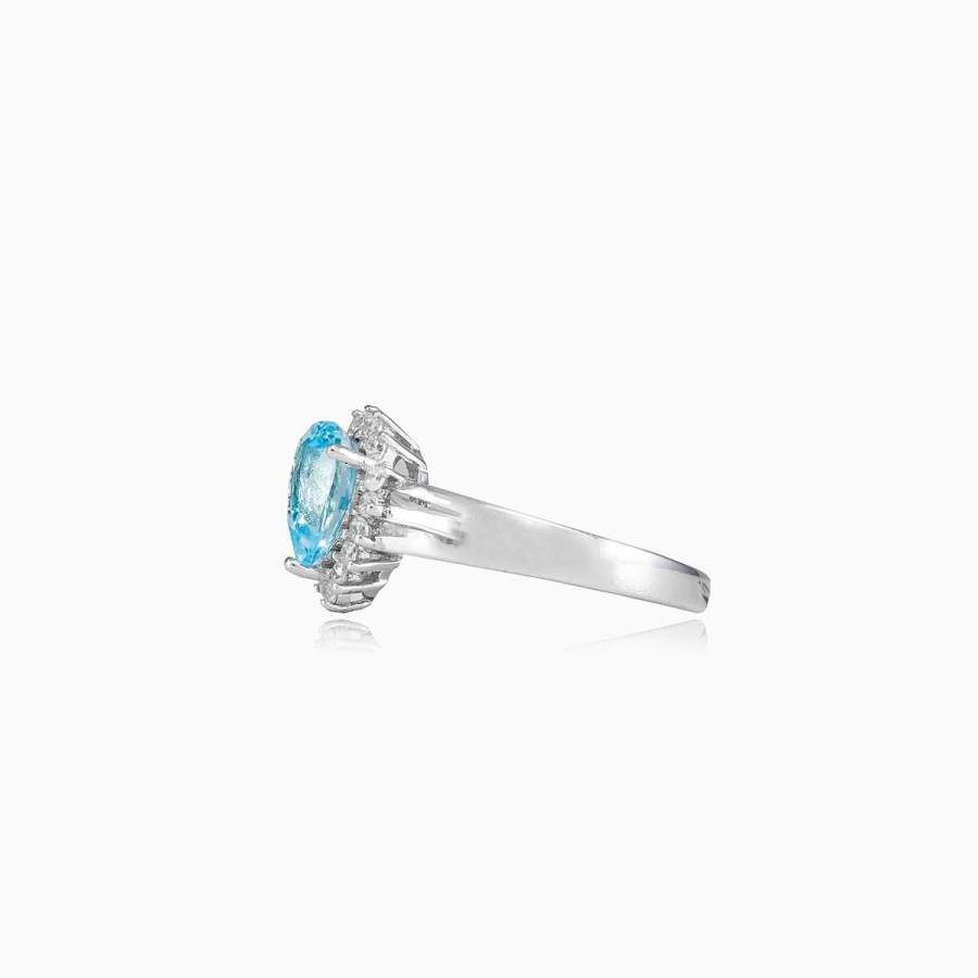 Woman Monte Cristo | Pear Topaz Ring