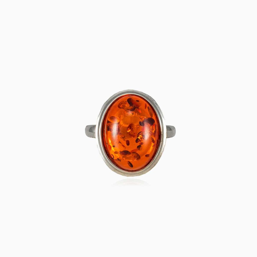 Woman Monte Cristo | Oval Amber Ring