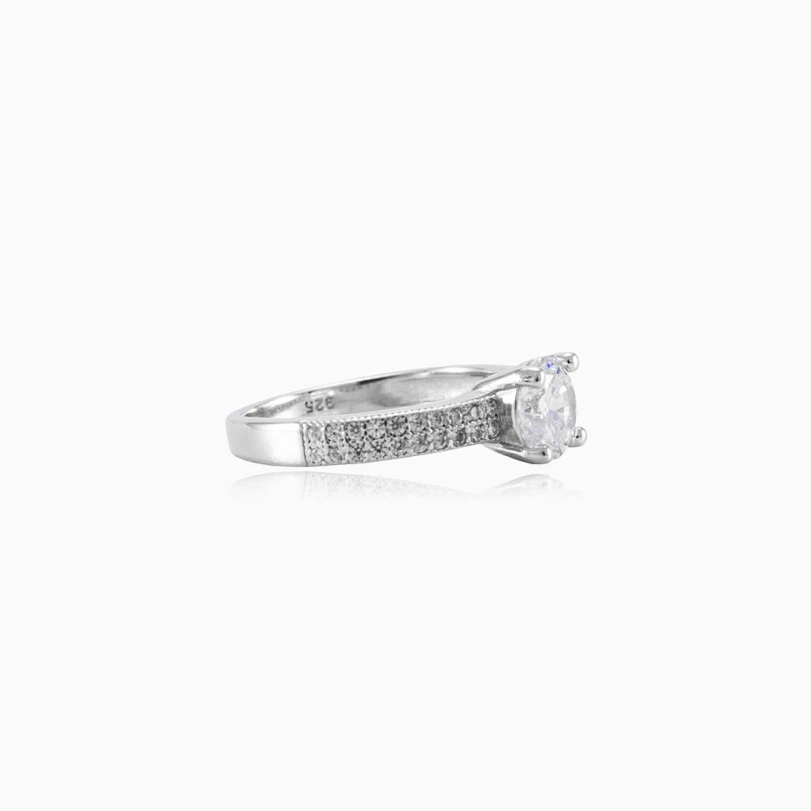 Woman Monte Cristo | Classic Accent Silver Ring