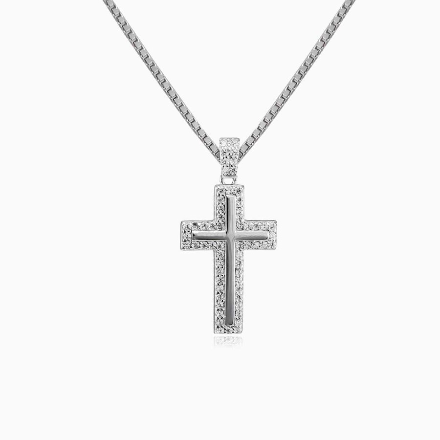 Woman Monte Cristo | Crystal And Silver Cross