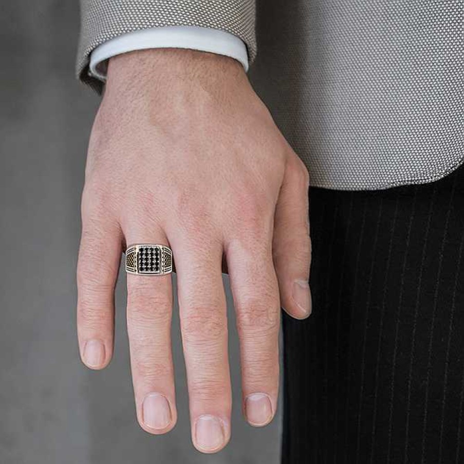 Man Monte Cristo | Black Spinel Ring