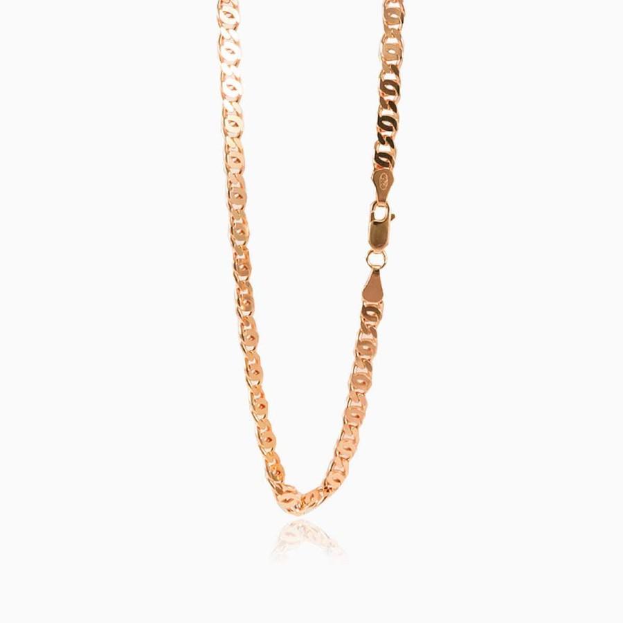 Man Monte Cristo | Rose Gold Mariner Chain