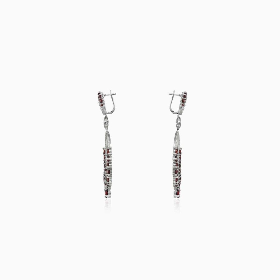 Woman Monte Cristo | Massive Garnet Earrings