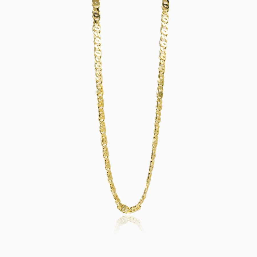 Man Monte Cristo | Yellow Gold Mariner Chain