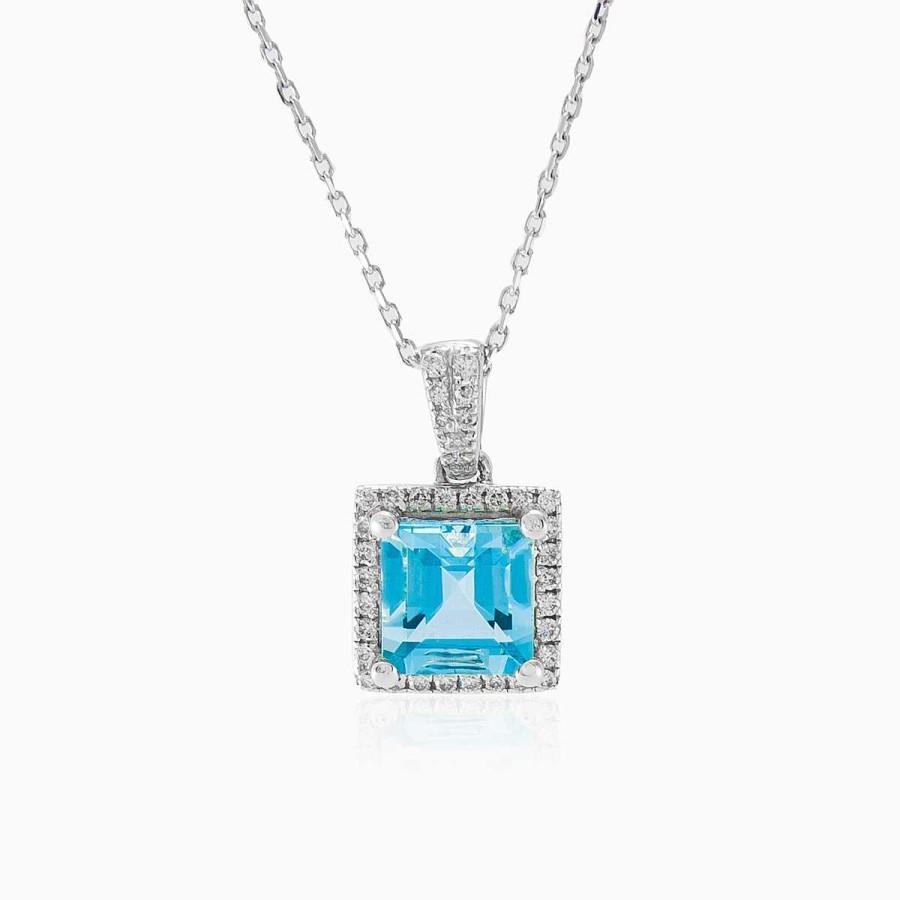 Woman Monte Cristo | Aquamarine & Diamond Pendant