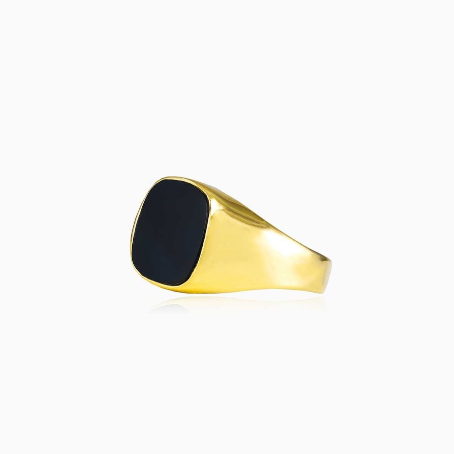 Woman Monte Cristo | Square Enamel Gold Ring